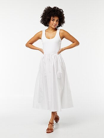 Robe midi effet 2 en 1