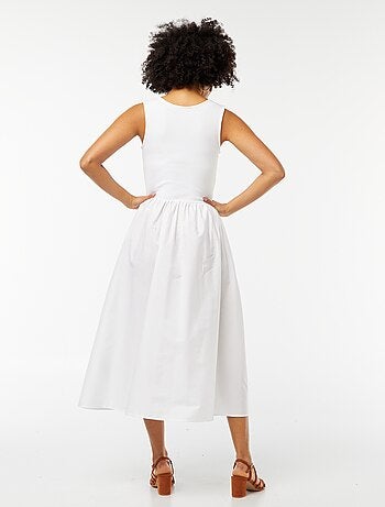 Robe midi effet 2 en 1