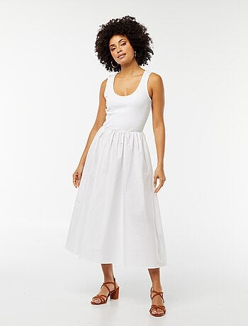 Robe midi effet 2 en 1