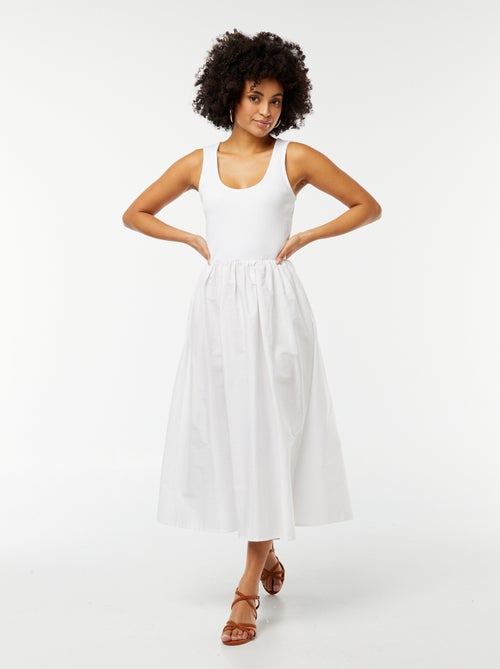 Robe midi  effet 2 en 1 - Kiabi