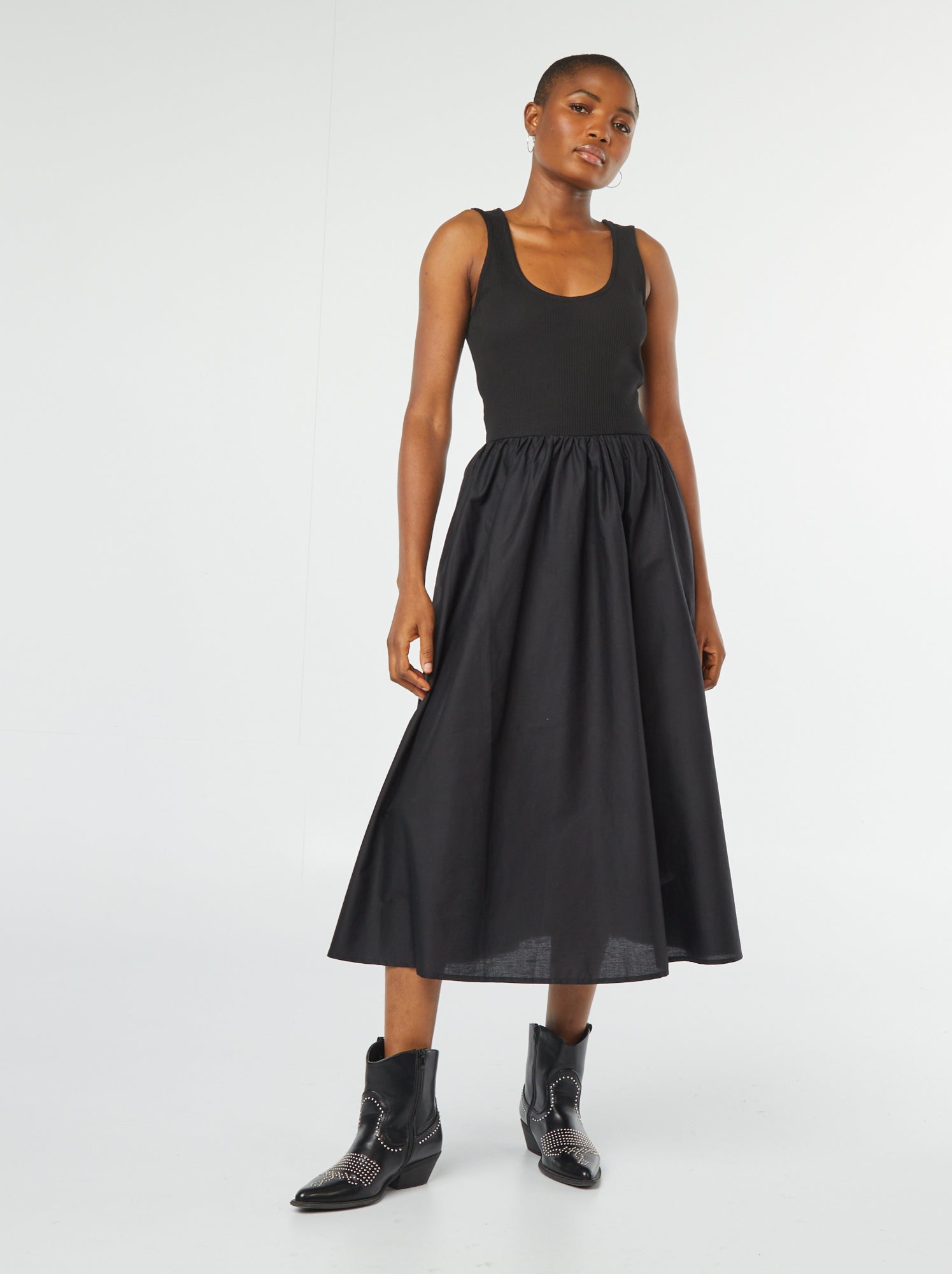 robe noir midi