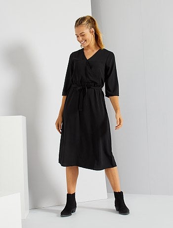 Robe midi effet cache-cœur 'JDY'
