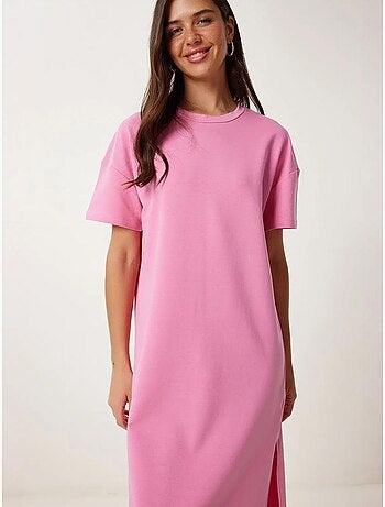 Robe midi en coton fendue istanbul