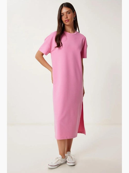 Robe midi en coton fendue istanbul - Kiabi Robe midi en coton fendue istanbul - Kiabi