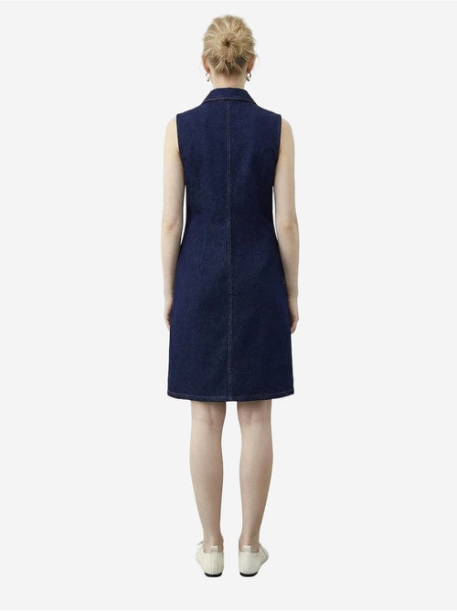 Robe midi en denim avec col chemise et poche lucci - Kiabi Robe midi en denim avec col chemise et poche lucci - Kiabi