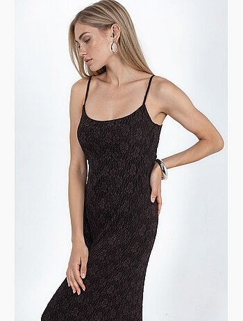 Robe midi en dentelle à bretelles hiccup