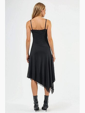 Robe midi en dentelle à col en v hiccup