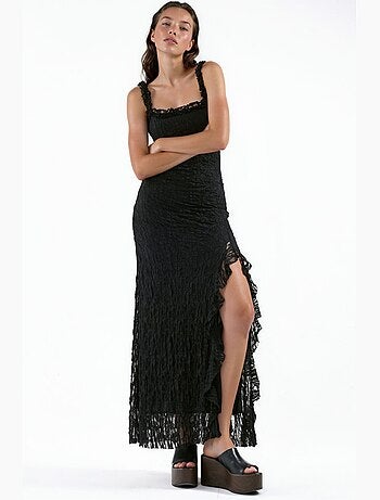 Robe midi en dentelle hiccup