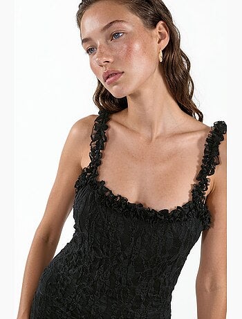 Robe midi en dentelle hiccup