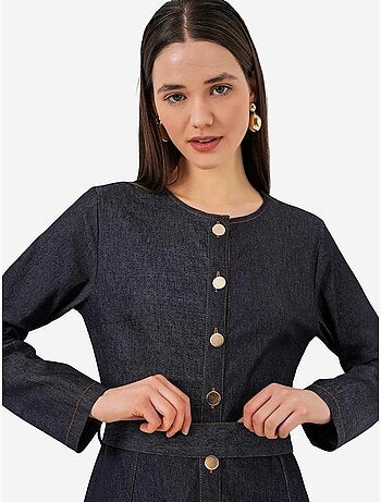 Robe midi en jean ceinturée bdart