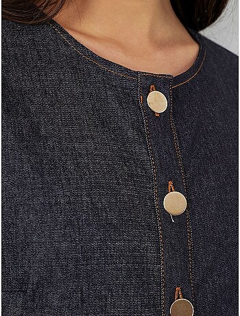 Robe midi en jean ceinturée bdart