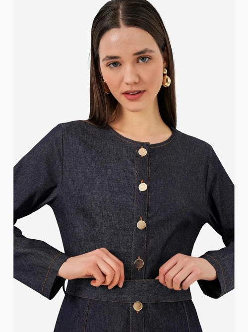 Robe midi en jean ceinturée bdart - Kiabi Robe midi en jean ceinturée bdart - Kiabi