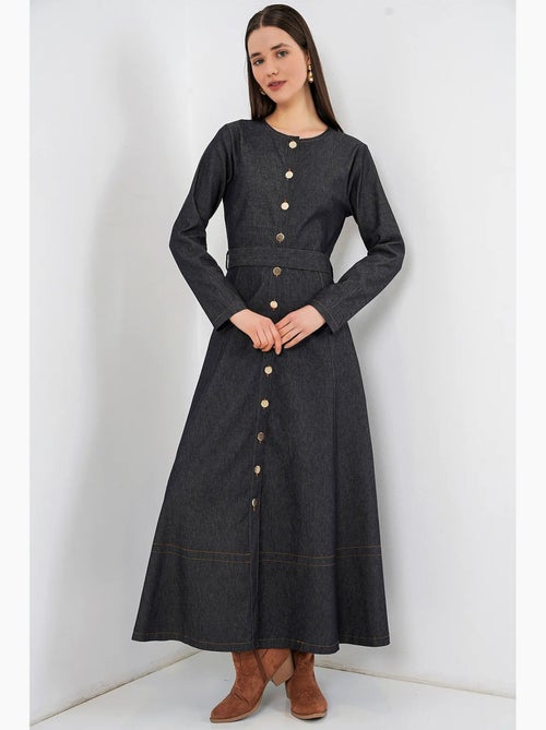 Robe midi en jean ceinturée bdart - Kiabi Robe midi en jean ceinturée bdart - Kiabi