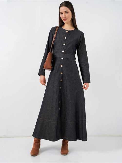 Robe midi en jean ceinturée bdart - Kiabi Robe midi en jean ceinturée bdart - Kiabi