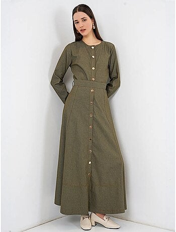 Robe midi en jean ceinturée bdart