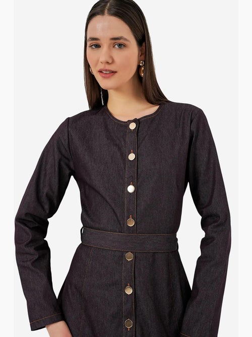 Robe midi en jean ceinturée bdart - Kiabi Robe midi en jean ceinturée bdart - Kiabi
