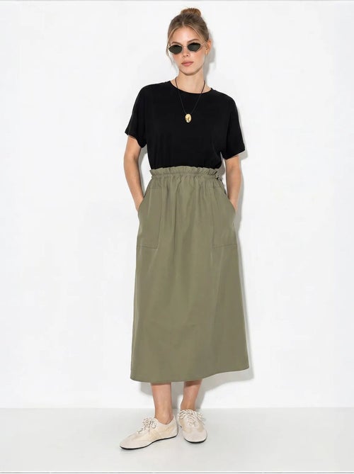 Robe midi en mélange de coton lucci - Kiabi Robe midi en mélange de coton lucci - Kiabi