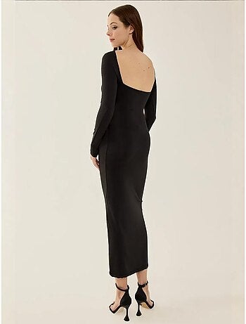 Robe midi en tricot à dos ouvert hiccup