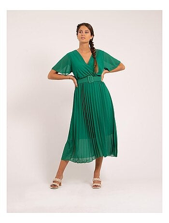 Robe midi et ceinture ISALA