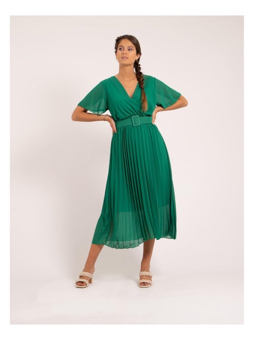 Robe midi et ceinture ISALA - Kiabi