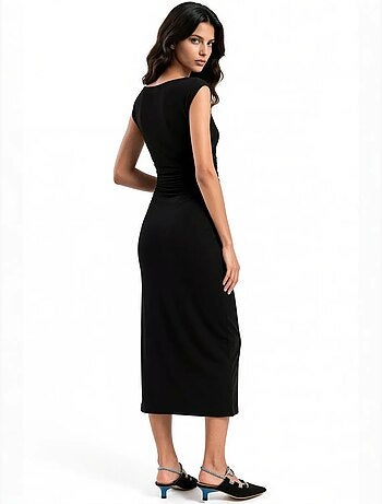 Robe midi femme en polyamide et élasthanne busem