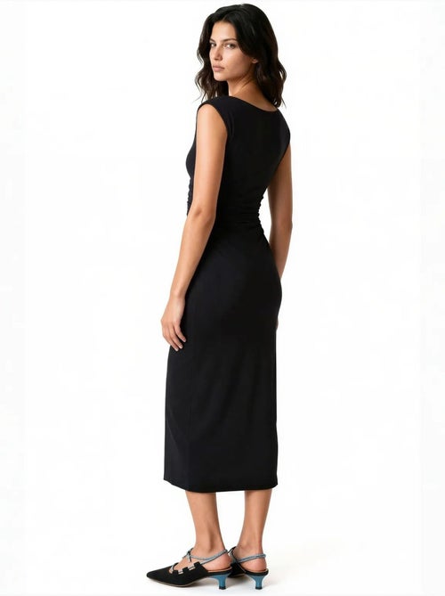 Robe midi femme en polyamide et élasthanne busem - Kiabi Robe midi femme en polyamide et élasthanne busem - Kiabi