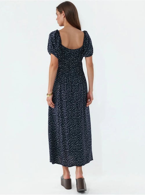 Robe midi femme en viscose popeline busem - Kiabi Robe midi femme en viscose popeline busem - Kiabi