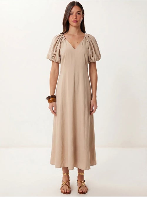 Robe midi femme ligne a avec col en v istanbul - Kiabi Robe midi femme ligne a avec col en v istanbul - Kiabi