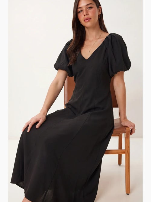 Robe midi femme ligne a avec col en v istanbul - Kiabi Robe midi femme ligne a avec col en v istanbul - Kiabi