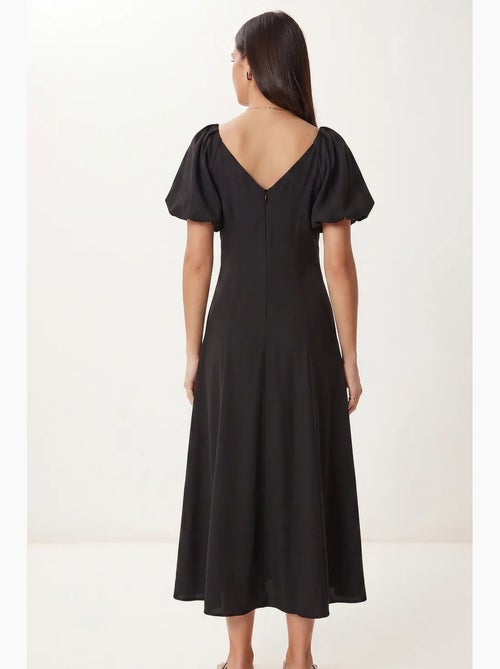 Robe midi femme ligne a avec col en v istanbul - Kiabi Robe midi femme ligne a avec col en v istanbul - Kiabi