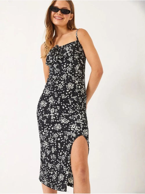 Robe midi fleurie à col carré lucci - Kiabi Robe midi fleurie à col carré lucci - Kiabi
