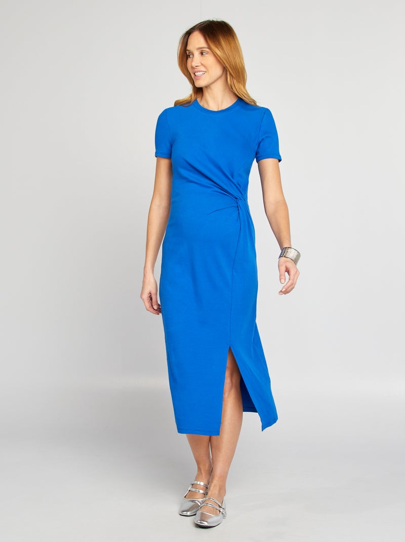 Robe midi grossesse bleu - Kiabi