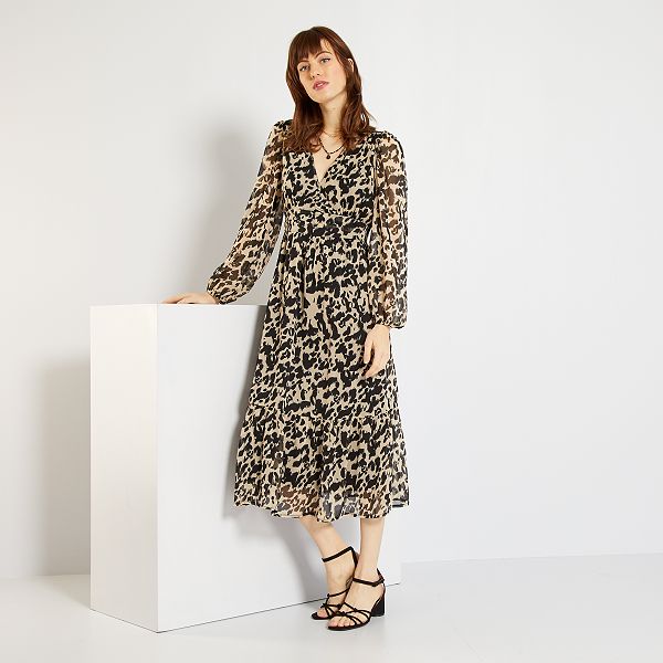 robe leopard kiabi