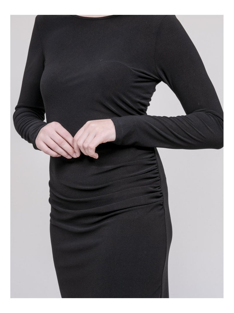 Robe midi IRENA Noir - Kiabi