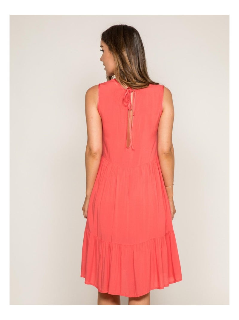 Robe midi IVOIRE Rose - Kiabi