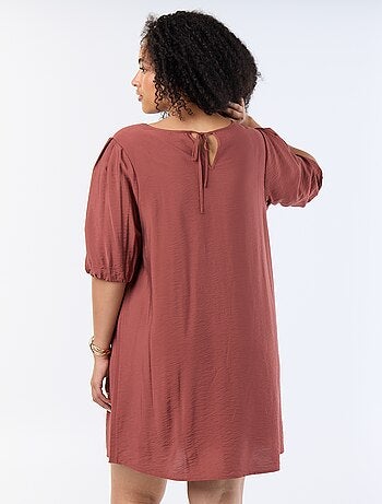 Robe midi manches ballon