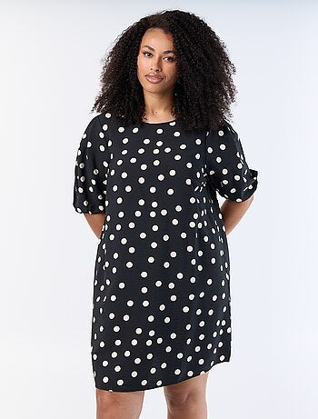 Robe midi manches ballon