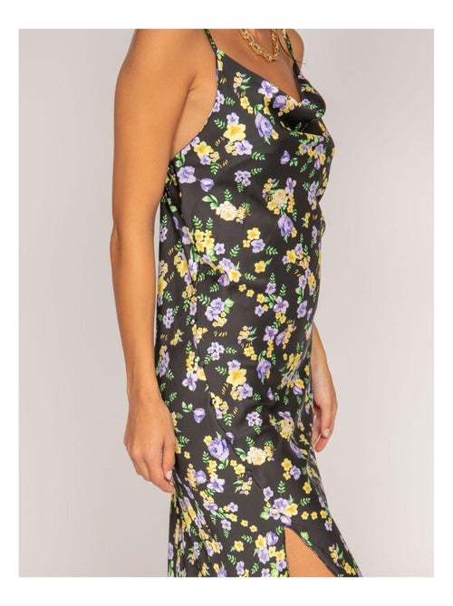 Robe midi motifs satin INZOU - Kiabi