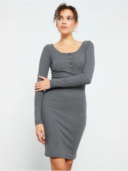 Robe midi moulante à col rond tommy - Kiabi Robe midi moulante à col rond tommy - Kiabi