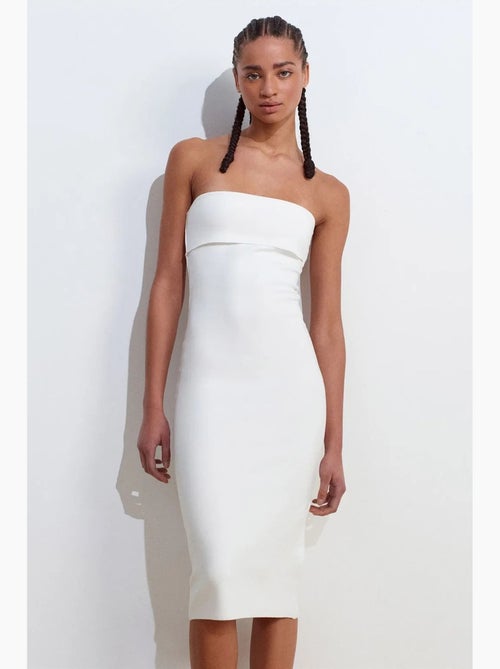 Robe midi moulante sans bretelles dilvin - Kiabi Robe midi moulante sans bretelles dilvin - Kiabi