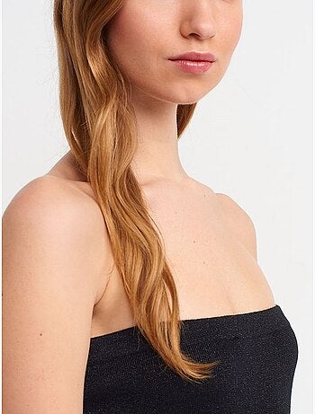 Robe midi moulante sans bretelles dilvin