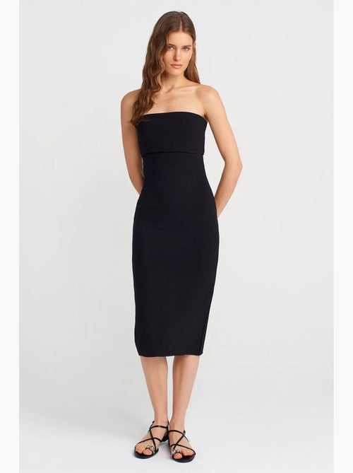 Robe midi moulante sans bretelles dilvin - Kiabi Robe midi moulante sans bretelles dilvin - Kiabi