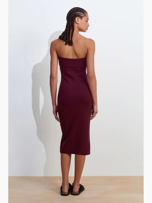 Robe midi moulante sans bretelles dilvin - Kiabi Robe midi moulante sans bretelles dilvin - Kiabi