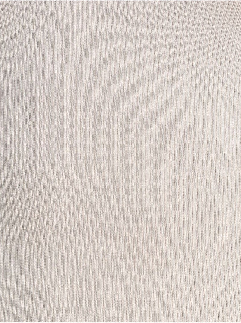 Robe midi moulante sans manches à fente dilvin Sable - Kiabi