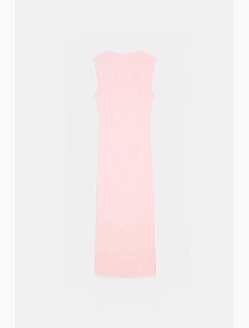 Robe midi moulante sans manches avec fente dilvin