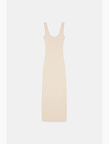Robe midi moulante sans manches dilvin