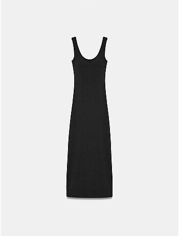 Robe midi moulante sans manches dilvin