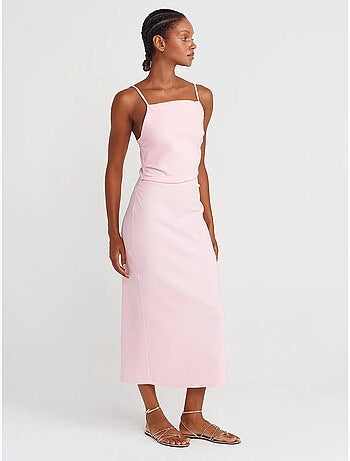 Robe midi moulante sans manches dilvin