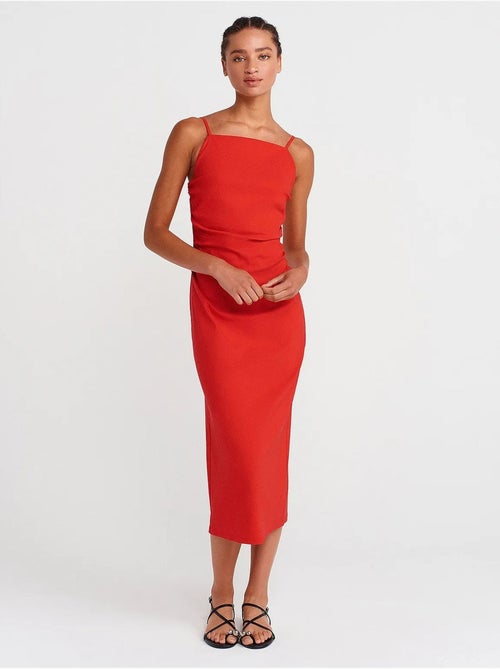 Robe midi moulante sans manches dilvin - Kiabi Robe midi moulante sans manches dilvin - Kiabi