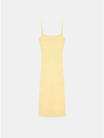 Robe midi moulante sans manches pour femme dilvin
